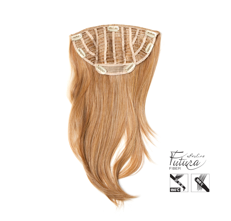 Félparóka világosbarna műhaj paróka AFROline