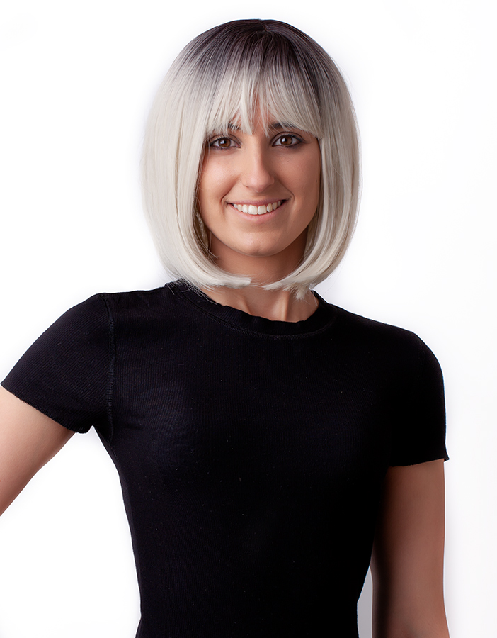 Paróka ombre bob rövid AFROline szintetikus paróka