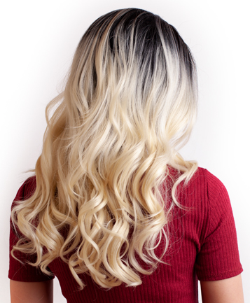 Paróka szőke hosszú AFROline formázható paróka