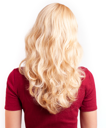 Paróka szőke hosszú AFROline formázható paróka