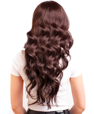 Női Paróka barna hosszú AFROline szintetikus paróka