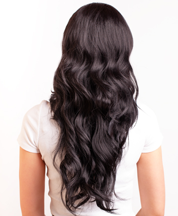 Paróka fekete hosszú AFROline szintetikus paróka