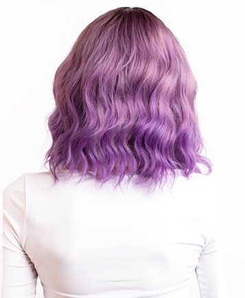 Paróka lila rövid AFROline műhaj paróka